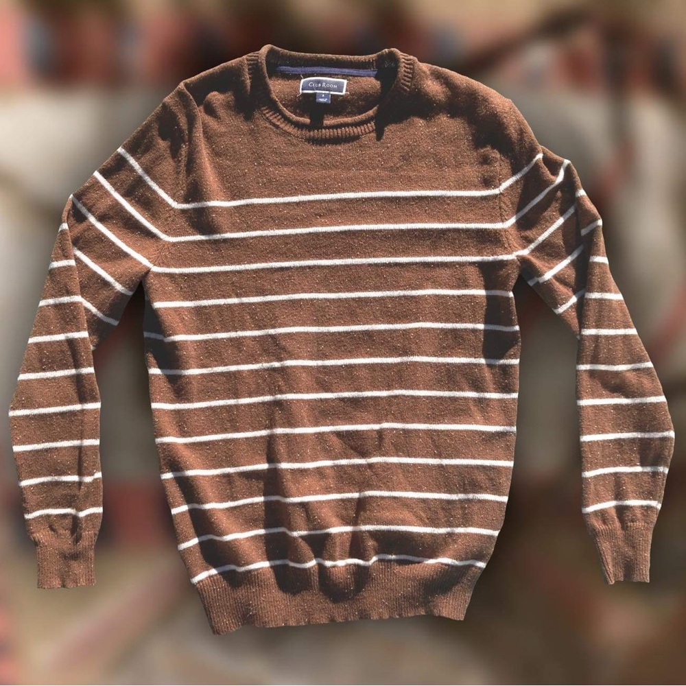 Club Room Oversized Stripped Sweater Sz S - Picture 2 of 4